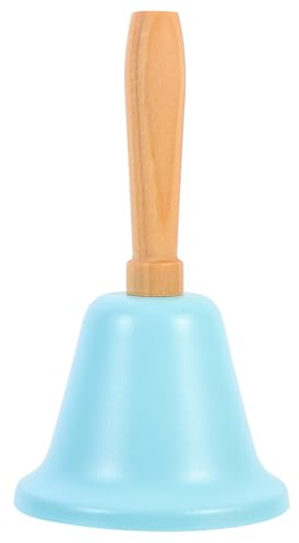 TOYANDONA Decoraciones De Campana De Metal Mango De Madera Adorno Navideño para Hogar Campana De Mano para Fiesta De Navidad