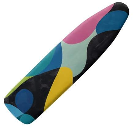 Copriasse Da Stiro Universale 120X40 Splicing Colore Morbida Custodia Con Elastico, Resistente Al Calore, Rivestimento Impermeabile Anti-Bruciatura Con Bordo Elastico