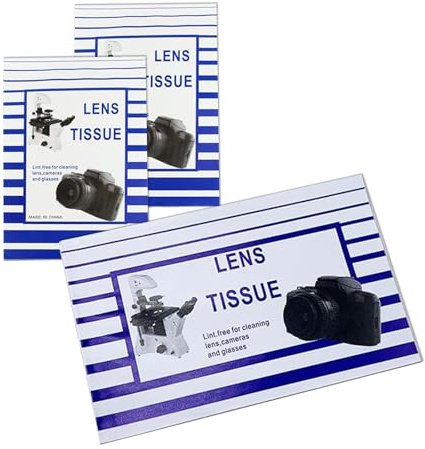 Lot de 100 feuilles de papier de nettoyage pour objectif, chiffon en coton doux pour appareil photo, téléphone, ordinateur, outil d'essuyage professionnel sûr, souffleur, ampoule et papier pour