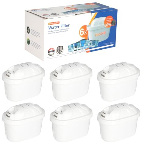 Filtre pour Brita Maxtra Pro Compatible 6 Pack, pour Brita Carafe Filtrante, Alternative à Cartouches pour Britaz et Cartouche Filtrante pour Britaz pour Systèmes de Filtration Domestique