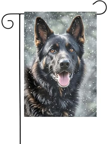 Bandiere da giardino bandiera da cortile a doppia faccia bandiere per cani da pastore tedesco piccolo banner da giardino per esterni 30 × 45 cm bandiera decorativa verticale esterna per tutte le