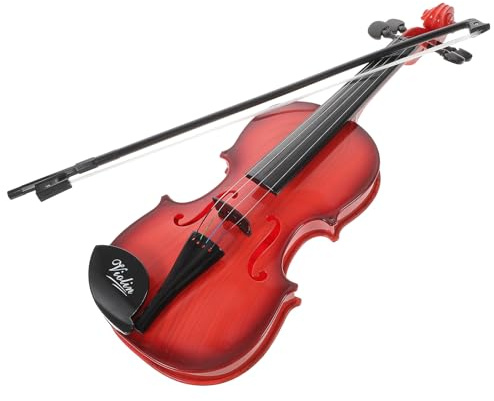 SKISUNO Giocattolo Violino per Mini Violino Musicale in Plastica Sicuro Suono Melodioso Strumento Educativo per Principianti Sviluppa Creatività e Interesse Musicale