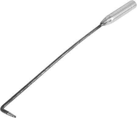 COHEALI Metall Feuerhaken für Camping und Kamin Handlich mit Rutschfestem Griff aus Eisen Multifunktional für Indoor und Outdoor Feuerstellen Geeignet