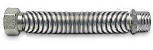 Raccordo flessibile per acqua in acciaio inox MF estensibile da 20 a 40cm circa (1 pollice)