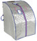 YIFAA 1000 W Sauna a vapore, portatile Home Sauna a infrarossi Spa Tenda 98 x 70 x 80 cm (argento, A)