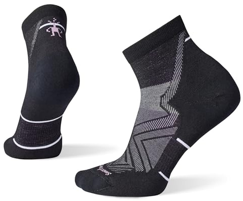 Smartwool Targeted Cushion Women's Running Socks, Merino Wool Low Cut Ladies Trainer Socks, Walking & Sport Seamless Toe, Lightweight & Breathable Natural Merino - Noir, S