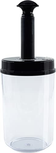 Heidenfeld Vakuumbehälter für Vakuumierer HF-VK100 (1.6 L Behälter) | Verschiede Größen 1.0 1.6 2.2 Liter | Maße 21.5 x 13.0 cm | Vakuumpumpe | Pumpe | Vakuum Behälter | Vakuumdosen