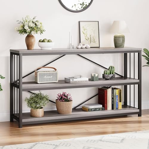 LVB Console Table Sofa Table Entryway Tables with Storage 140cm Grey
