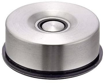 KÜCHENKOMPANE – magnetischer Messerhalter aus Edelstahl in silber | Magnet mit Saugnapf, ohne bohren |ideal für Kochmesser, Küchenmesser & Chefmesser | 7cm Durchmesser | Designed in Germany