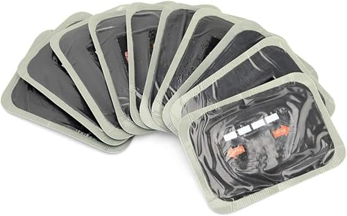 TKSE Reifen reparatur Patch, 10 Stück 80x120mm Auto Natur kautschuk Reifen Punktion Reparatur Patch Tubeless Patches
