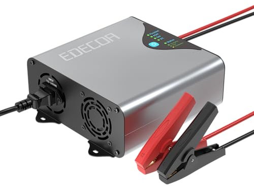 EDECOA 30A autobatterie ladegerät,12V Batterieladegerät mit 6 Ladestufen, intelligentes Schnellladegerät für Auto Motorrad LKW Boots und Flutbatterien AGM Gel Batterien