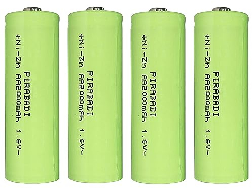 4 batterie, batterie AA, LR06, ricaricabile, 1,6 V, Ni-Zn, 2000 mWh, sostituisce 1,2 V, energia, ecologica, ad alta capacità, batteria, Ni-Zn AA, lunga durata, tecnologia Ni-Zn.