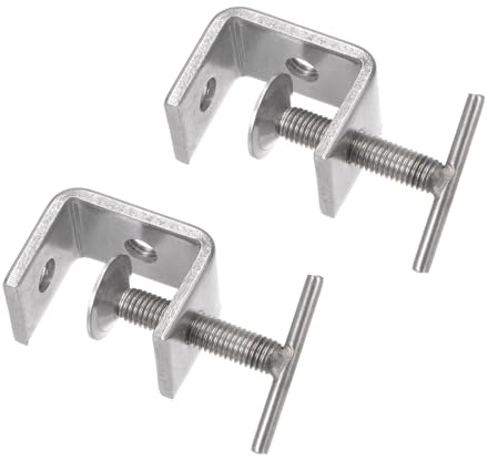 CoCud C-Klemme, 40 mm Kieferöffnungsbreite, Edelstahl I-förmiges Design | Klemme - (Anwendungen: für Holzbearbeitung, Metallbearbeitung, Montage, Bau), 2 Stück