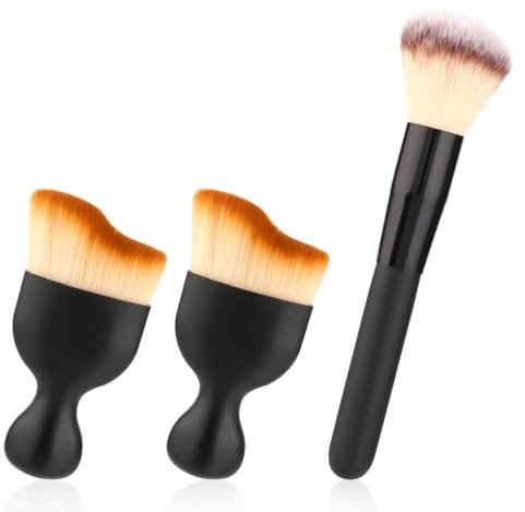 Amabro Lot de 3 brosses à poussière à poils super doux pour intérieur de voiture, sans rayures, pour tableau de bord, grilles d'aération, ordinateur (marron)