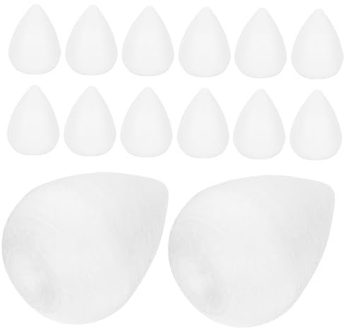 EXCEART DIY Bastelschaum 20St Schaumstoff-Rohling-Modell Schaumformen basteln weiße Schaumrosen Hochzeitsdekoration Leere Schäume Blütenknospen Leere Blütenknospen Blumenmädchen schmücken
