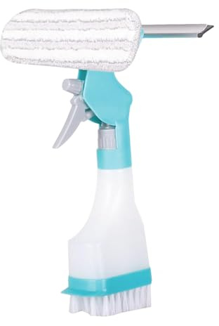 Car Window Cleaner - Household Glass Washing Equipment - Cordless Window Vacuum Cleaner, 4-in-1 Glass Cleaning Scraper with Multi-Head for Glass & Window