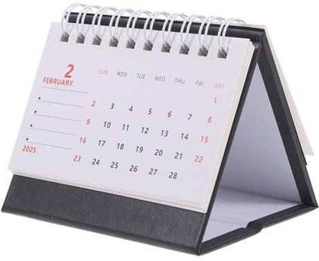 Tofficu Tischkalender Für Dekorativer Monatskalender Im Minimalistischen Design Praktischer Tischkalender Für Zuhause Und Büro Für Tägliche Planung Und Organisation
