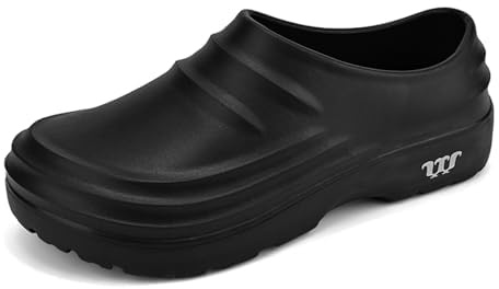 FLIOZY Chaussures de Cuisine antidérapantes pour Hommes et Femmes, résistantes à l'huile et imperméables, avec Semelles antidérapantes en Caoutchouc, Sabots de Travail Confortables