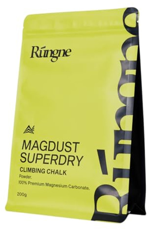 RUNGNE Magdust Superdry Magnesium Carbonate Chalk for Rock Climbing, Bouldering, and Weightlifting - Superior Grip & Moisture Resistance