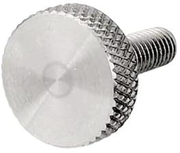KEBLIN 10 Stück M3 M4 M5 M6 M8 M10 304 A2-70 Edelstahl Rändelschraube Flachkopf Handfest anziehen Vorhangwand Glas Daumenschraube Bolzen(M6x20mm)