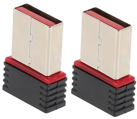 Adaptateur Réseau sans Fil USB 150m pour Ordinateur Portable, Lot 2 Pièces | Liaison Stable, Réception, Plug And Play, Compatibilité Étendue pour Bureaux et Maisons