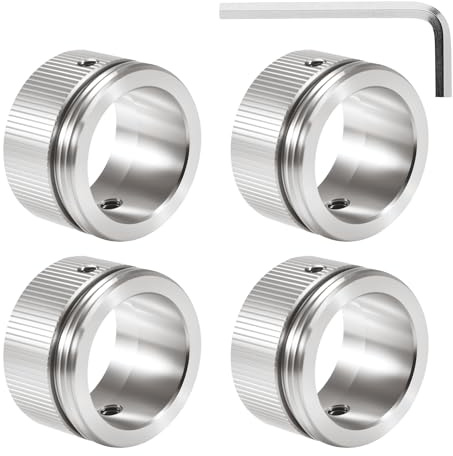 ASOFTY 4pcs Edelstahl Heizungsventil Adapter, M30 x 1,5 Heizkörperthermostat Adapter mit Sechskantschlüssel, Heizung Heizkörperventil Adapter, Heizungsthermostat Adapter Kompatibel mit Ra-Ventil