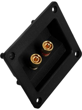 LALAFINA Terminale Altoparlante in Rame Connettore Per Cavo Morsetto Vie Piastra Terminale Per Audio Stereo Compatto e Facile Da Installare
