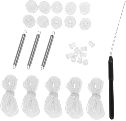 SOLUSTRE Wohnmobil Jalousien Reparaturset aus Robustem Material mit Zugschnur und Feder für Einfache Installation Geeignet für Plissee und