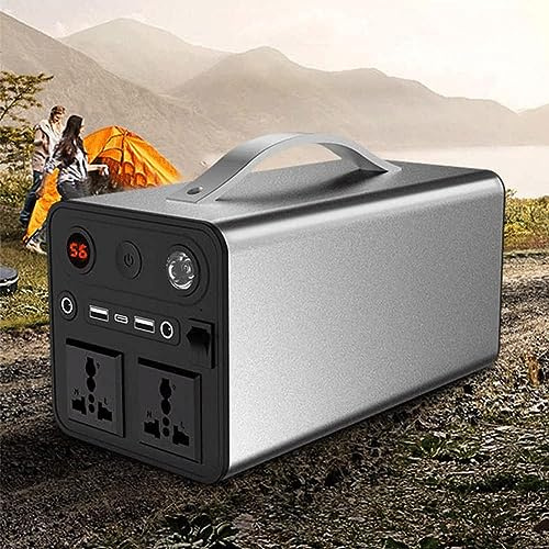 Centrale elettrica portatile - Generatore solare per campeggio, viaggi, pesca, alimentazione di emergenza con prese AC/DC/USB/tipo C per uso esterno