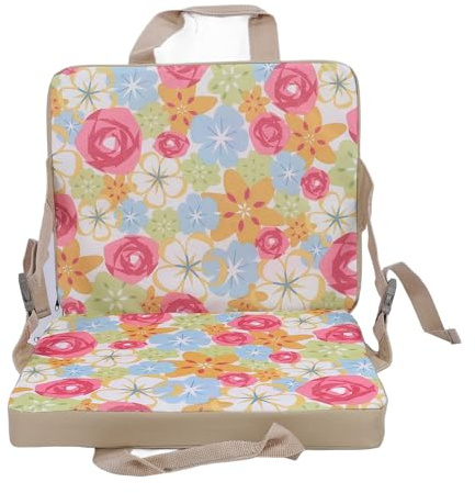 Kuuleyn Cojín de Asiento para niños para Acampar al Aire Libre Que no Deja Marcas, Asiento de Estadio portátil, para blanqueador, cojín de Silla de Estadio portátil de Tela Oxford (Flor)