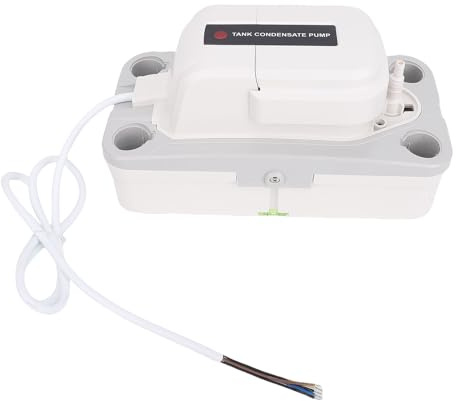 Fafeicy Pompe à Condensats, Pompe D'élimination D'eau Automatique de 350 L H 5 M pour Machine à Glaçons Déshumidificateur de Climatiseur, avec Micro-interrupteur et Sonde à Double