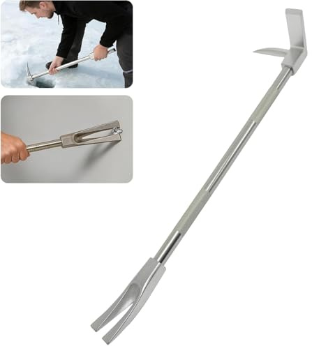 Emergency Rescue Crowbar, 3-in-1 Firefighter Axe with Spike & Fork, 24in Firefighter Tool for Entry Rescue, Force Entry Tool for Firefighters & Emergency