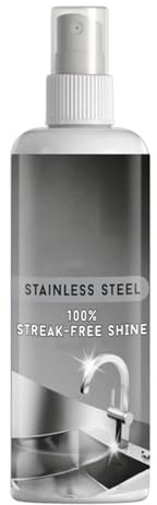 Spray Pulitore Acciaio | 100ml Rimuovitore Portatile Senza Per Sporco Ostinato | Detergente Lavelli Acciaio - Cucina Forno Frigo Fornelli Piano Cottura Pentole Padelle Bar Top