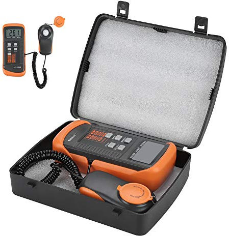 Belichtungsmesser, LX1330B Digitales Luxmeter LCD-Display Belichtungsmesser 0-200.000 Lux Beleuchtungsmesser zur Prüfung des Lichts in öffentlichen Geschäften, Büchereien, Museen, Lampenfabriken und F