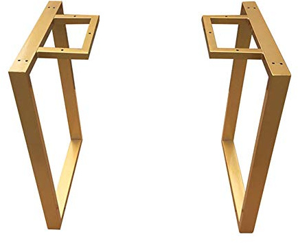 Furniture legs Gold Moderne tischgestell X2,70cm Höhe Metall Tischbeine,Schreibtischgestell,tischkufen hoch für esstisch Bank Möbel DIY,Eisen Vierkantrohr