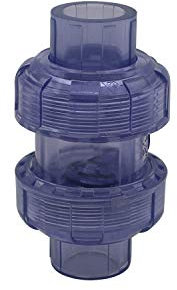 Valvola non ritorno fogna diametro interno 20 23 32 40 50 63mm valvola antiriflusso fognatura pvc antiritorno ritegno scarico acquario (Diametro Interno 25mm)