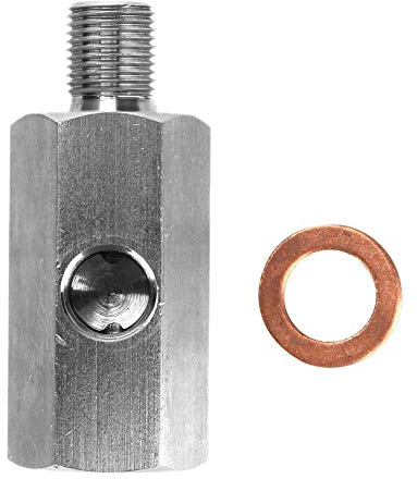 Adaptador de medidor de medidor de sensor de presi¨®n de aceite 1/8in NPT hembra BSPP BSP macho y hembra en T para interruptor de presi¨®n de aceite