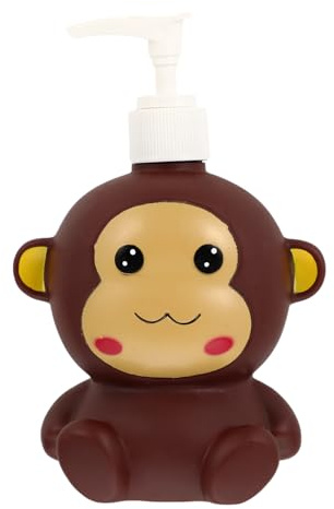 Cabilock Seifenspender Cartoon Form Leere Nachfüllbar Shampoo Pumpflaschen Lotionsflasche für Küche Bad Feuchtigkeitscreme Gesichtscreme Flüssige (Kaffee)