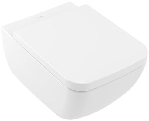 Villeroy & Boch Collaro Combi-Pack, Wand-Tiefspül-WC mit DirectFlush, mit WC-Sitz, 4626HS; Farbe: weiß-alpin