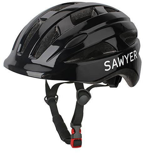 Sawyer Bikes - Casco Infantil Ajustable - Niños 2 a 10 Años (Negro)