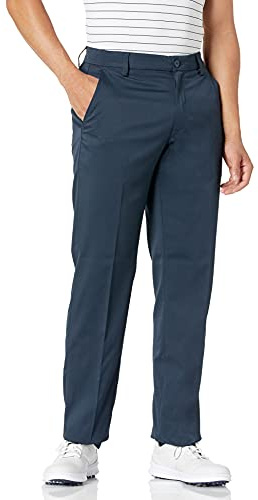 Amazon Essentials Herren Straight-Fit-Stretch-Ganztags-Golfhose, Marineblau, 34W / 34L