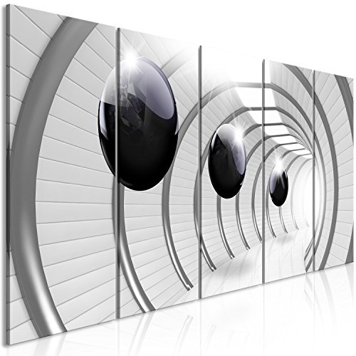 murando - Akustikbild 3D Effekt 5 tlg - Bilder Akustikschaum Schallschutz Wand Deko Kunst Akustikpaneele Wandpaneele Schalldämmung Wandbild Schallabsorber Akustikplatten Kugeln grau a-C-0001-b-m