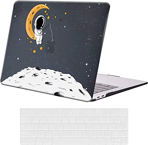 AUSMIX Kompatibel mit MacBook Air M3 M2 13.6 Zoll 2024-2022 Freisetzung A3113 A2681 Clip Retina Display und Touch ID, MacBook Air 2022 Hülle, Kunststoff Hartschalenhülle & Tastaturabdeckung,Astronaut