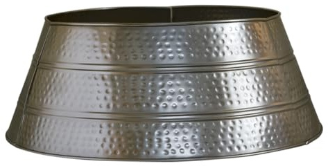 Skandinavischer Weihnachtsbaum Kragen Andine aus Metall Silber 60 cm