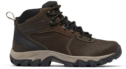 Columbia Newton Ridge Plus 2 Wp, Scarponi da trekking ed escursionismo impermeabili a vita media Uomo, Cordovan/Squash, 41 EU