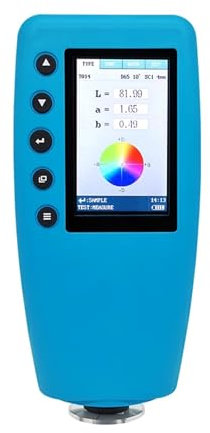 NURII Kolorimeter-Farbanalysator, digitaler, präziser Farbmessgerät-Tester, Farbdifferenzmessgerät, Farbdisplay, 4 mm Kaliber
