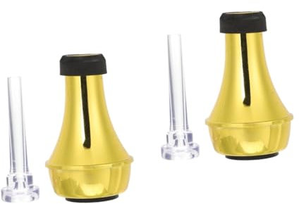 SAFIGLE 2sätze Trompeten Dämpfer Mit Mundstück Trompeten Übungsdämpfer Für Geräuschloses Spielen Geeignet Für Trompetenliebhaber Und Musiker Inkl Hochwertigem Trompetenmundstück