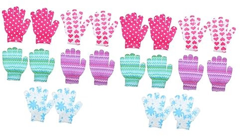 Ipetboom 20pcs Bath Glove Shower Cleaning Brush for Bathroom Body Scrub Double-sided Flexible Shower Glove Supply