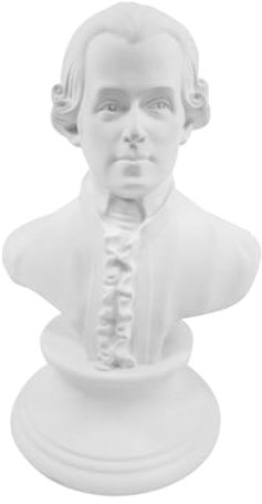 OUNONA Titel Klassische Mozart Büste Kunstvolle Statue Aus Hochwertigem Kunstharz Stilvolle Dekoration Für Zuhause Und Galerie Für Künstler Und Kunstliebhaber