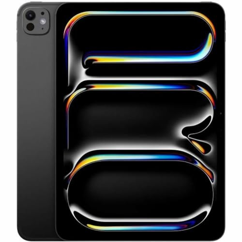 Apple iPad Pro 11-inch (M4): Ultra Retina XDR display, 512GB, Landscape 12MP Front Camera/12MP Back Camera, Wi-Fi 6E + 5G Cellular with eSIM, All-Day Battery Life, Standard glass - Space Black